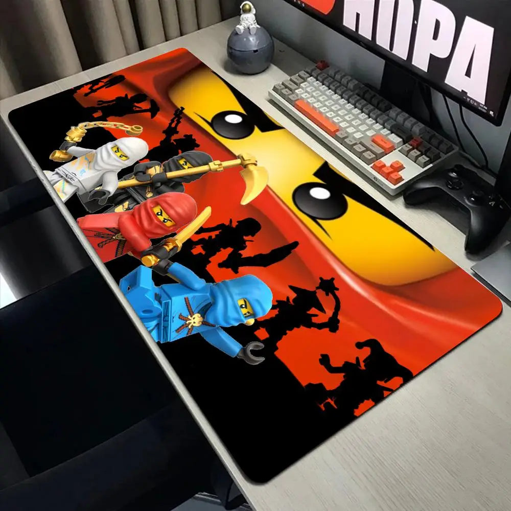 Large Mouse Pad Design-Legos Desk Mouse Pad Cute HD Desk Pad Extended Gaming Keyboard Mats Large XXL Gamer Mousepad 90x40