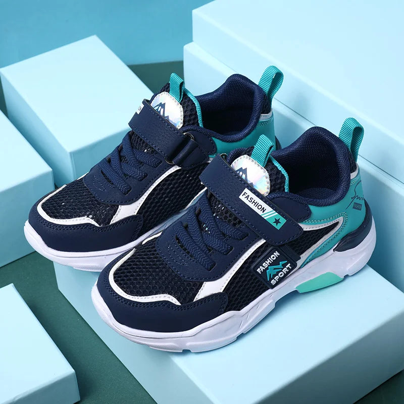 Single Net Children's Shoes Boys Sneakers Summer Breathable Non-slip Surface Girls Casual Tennis Sports Running Outdoor Shoes