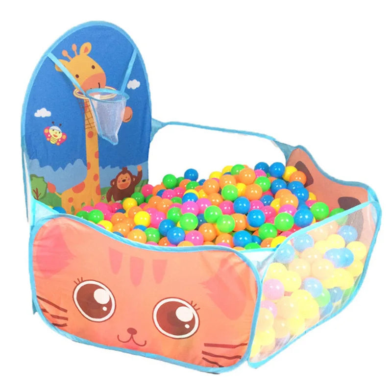 1.2M Portable Baby Pools Ball Pit Dry Pool Balls Cartoon Children's Pool Balls Outdoor Games Kids Playpen Ball Box Baby Pool