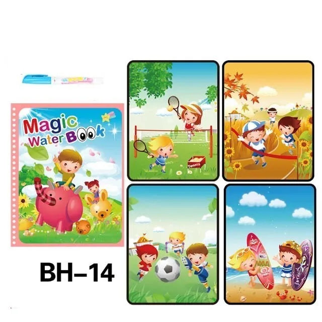 Kids Montessori Toys Reusable Coloring Book Magic Water Drawing Book Painting Drawing Toys Sensory Early Education Toys for Kids
