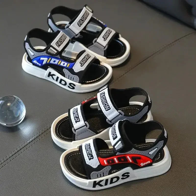 New Summer Children Sandal Boy Cute Cartoon Shoe Non Slip Kid Student Outdoor Beach Sandal for Non-slip Infant Baby Sports Shoes