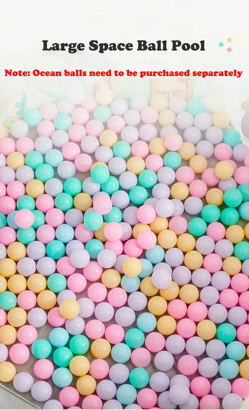 1.2M Portable Baby Pools Ball Pit Dry Pool Balls Cartoon Children's Pool Balls Outdoor Games Kids Playpen Ball Box Baby Pool