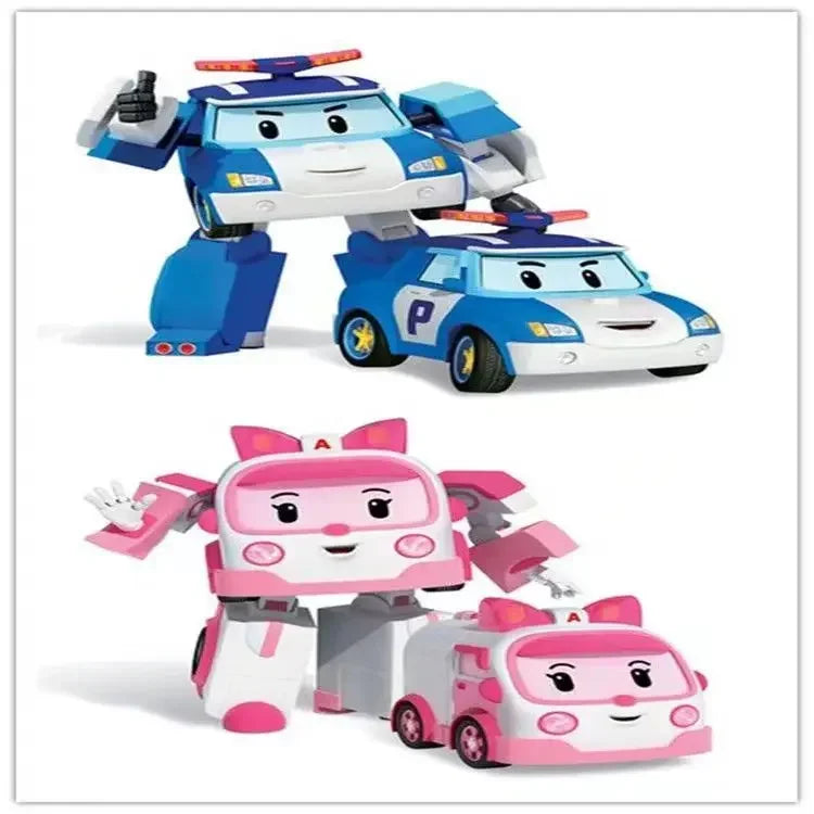 New Silverlit Robocar Korea Robot Kids Toys Transformation Anime Action Figure Poli Toys For Children Playmobil Juguetes