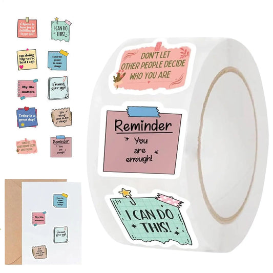 500pcs Motivational Stickers School Reward Stickers for Kids Students, inspiring phrases, encouraging quotes, cute stickers