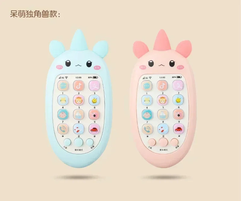 Baby Phone Toys Bilingual Telephone Teether Music Voice Toy Early Educational Learning Machine Electronic Children Gift Baby Toy