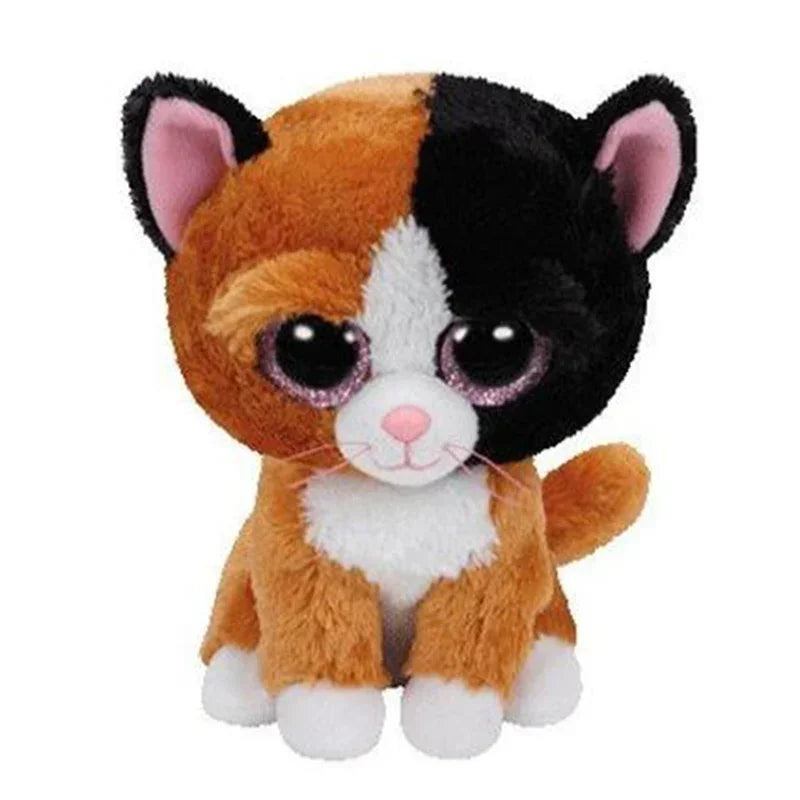Ty Beanie Big Eyes Plush Animal Toy Unicorn Dolls Penguin Dog Owl Giraffe Ladybug Kangaroo Koala Cat Kids Christmas Gift 15cm