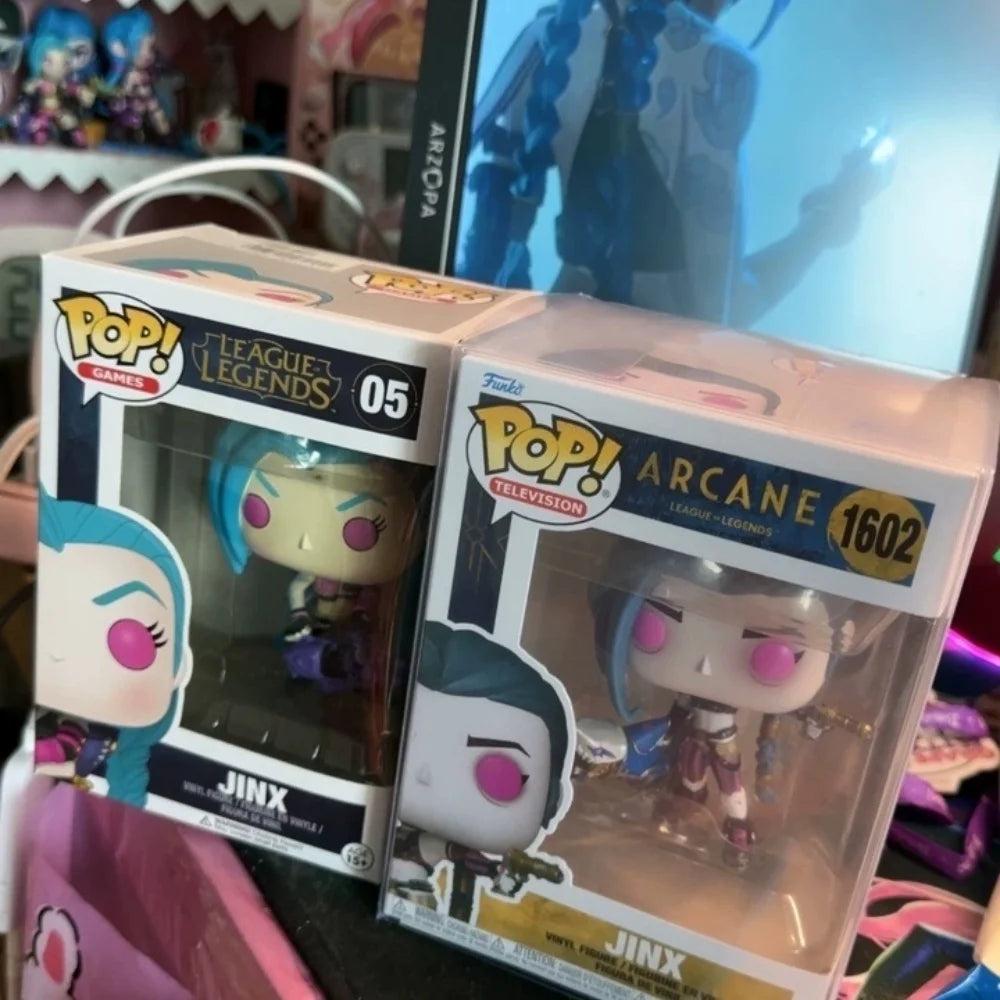 Funko POP League of Legends: Battle of Two Cities, Jinx, Weix, Caitlin, Victor's Handmade Desktop Ornament, Birthday Gift