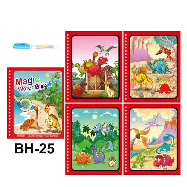 Magical Book Water Drawing Montessori Toys Reusable Coloring Book Magic Water Drawing Book Sensory Early Education Toys for Kids
