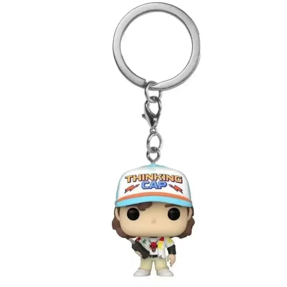 LLavero de bolsillo de Stranger Things, figuras de acción de Dustin Eleven, Freddy, Steve, Robin, Barb, Juguetes