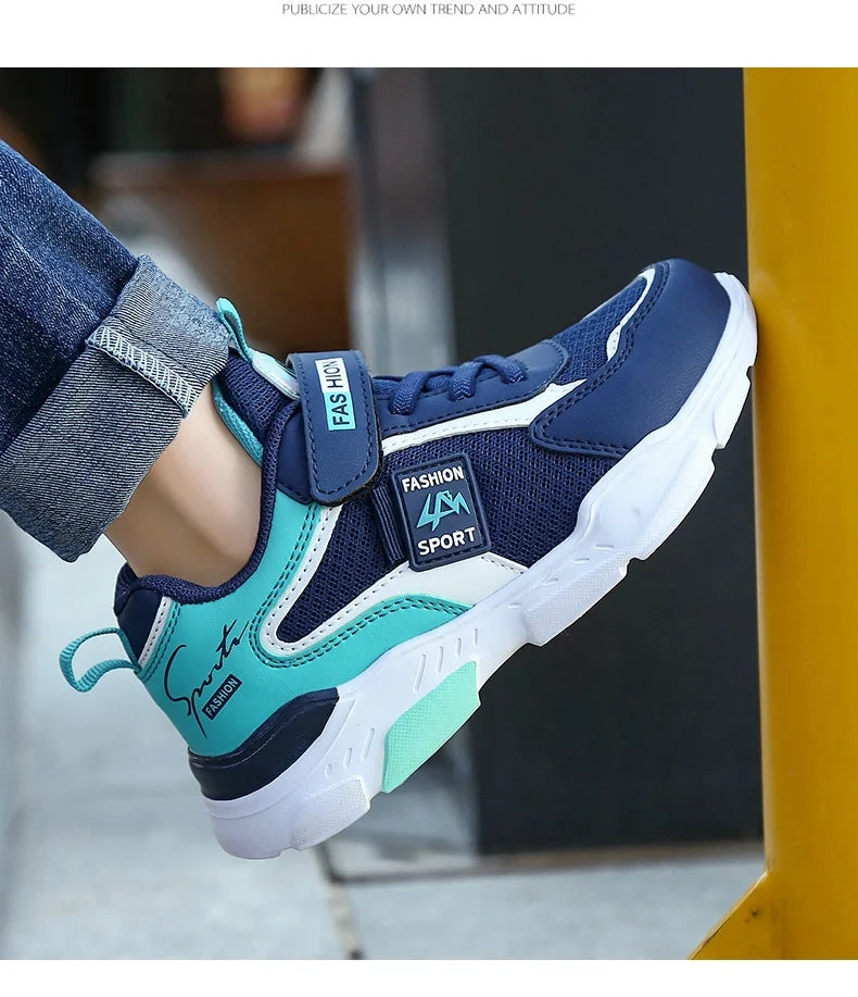 Children Sport Shoes Boys Fashion Mesh Breathable Casual Sneakers Lightweight Running Shoes Comfort