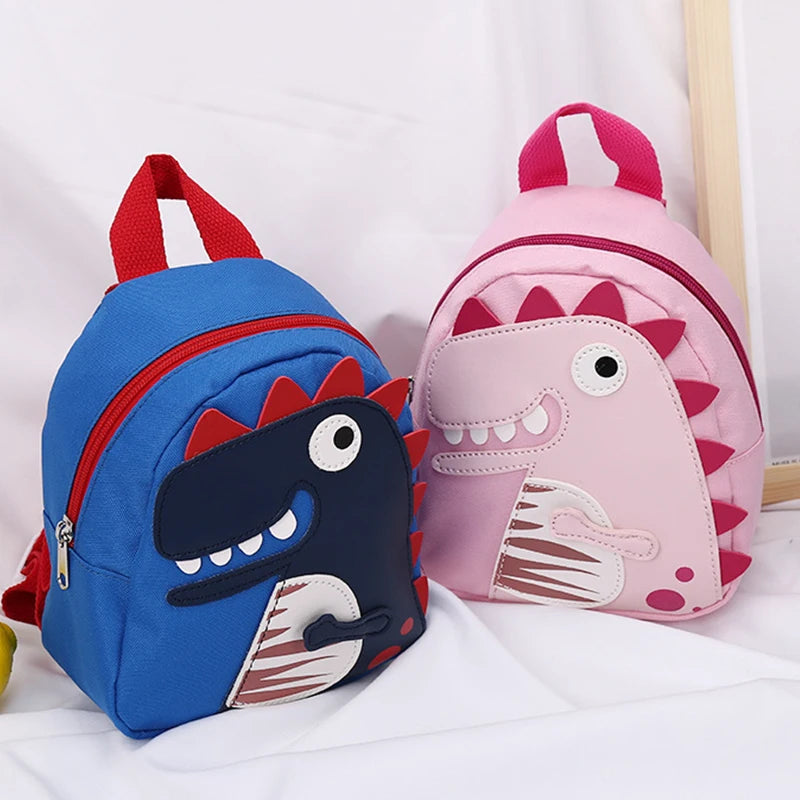 Cartoon Dinosaur Kids Backpacks High Capacity Kindergarten Schoolbag Cute Boys Girls Baby School Bags Children Canvas Backpack