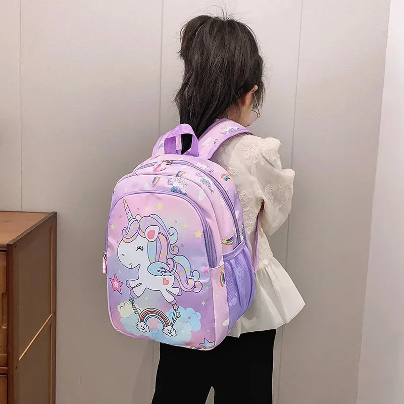 Kindergarten Students Schoolbag Cartoon Cute Unicorn Girl Backpack Fashion Foreign Trade Large Capacity Backpack
