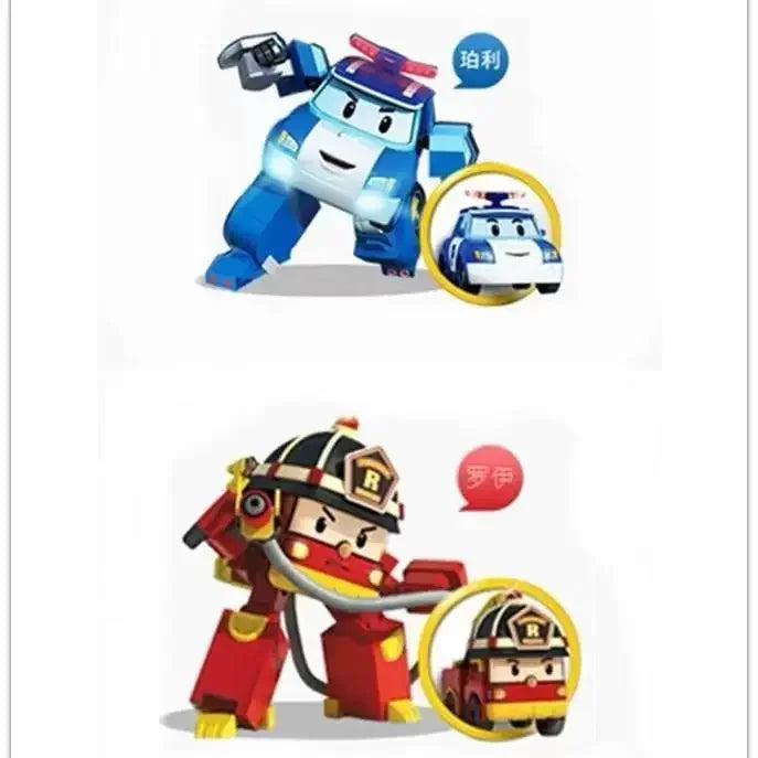 New Silverlit Robocar Korea Robot Kids Toys Transformation Anime Action Figure Poli Toys For Children Playmobil Juguetes