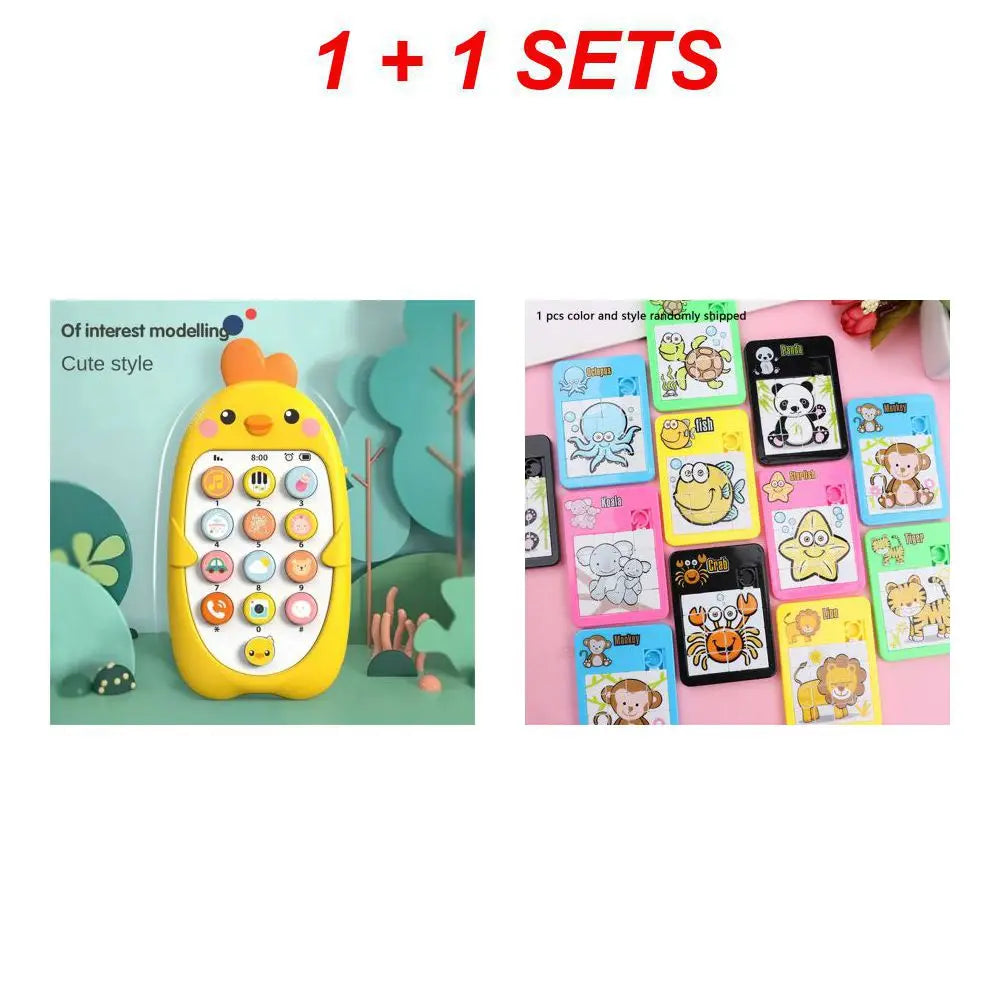 1/2PCS Baby Phone Toy Mobile Telephone Early Educational Learning Machine Kids Gifts Music Sound Machine Electronic Newborn Baby