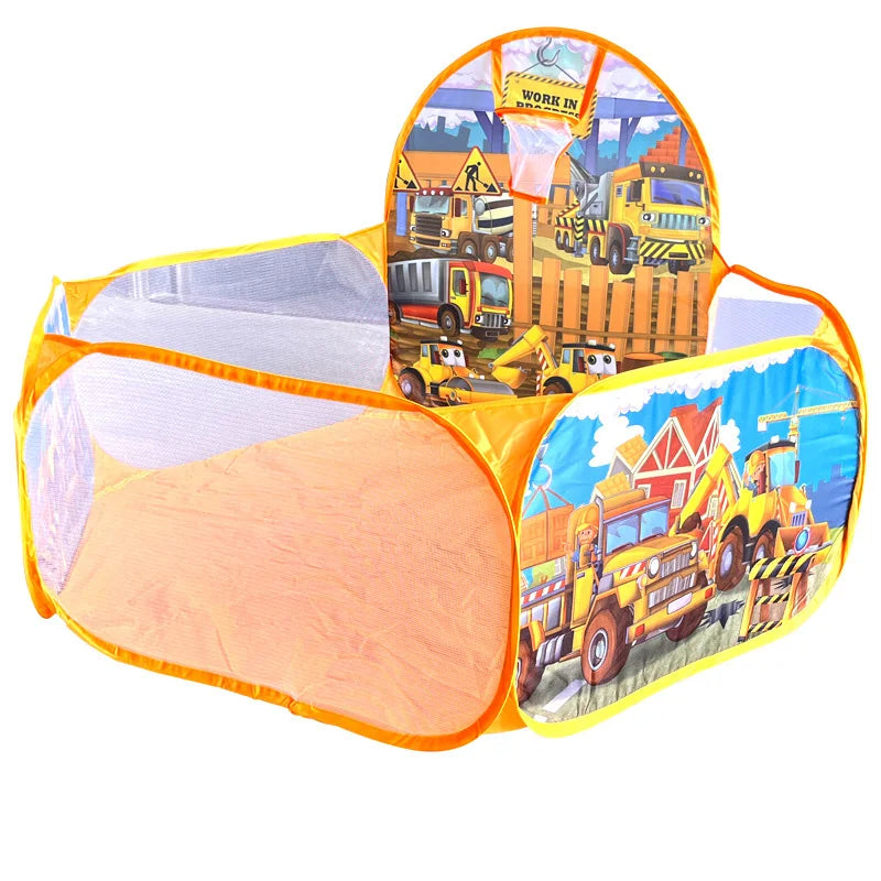 1.2M Portable Baby Pools Ball Pit Dry Pool Balls Cartoon Children's Pool Balls Outdoor Games Kids Playpen Ball Box Baby Pool