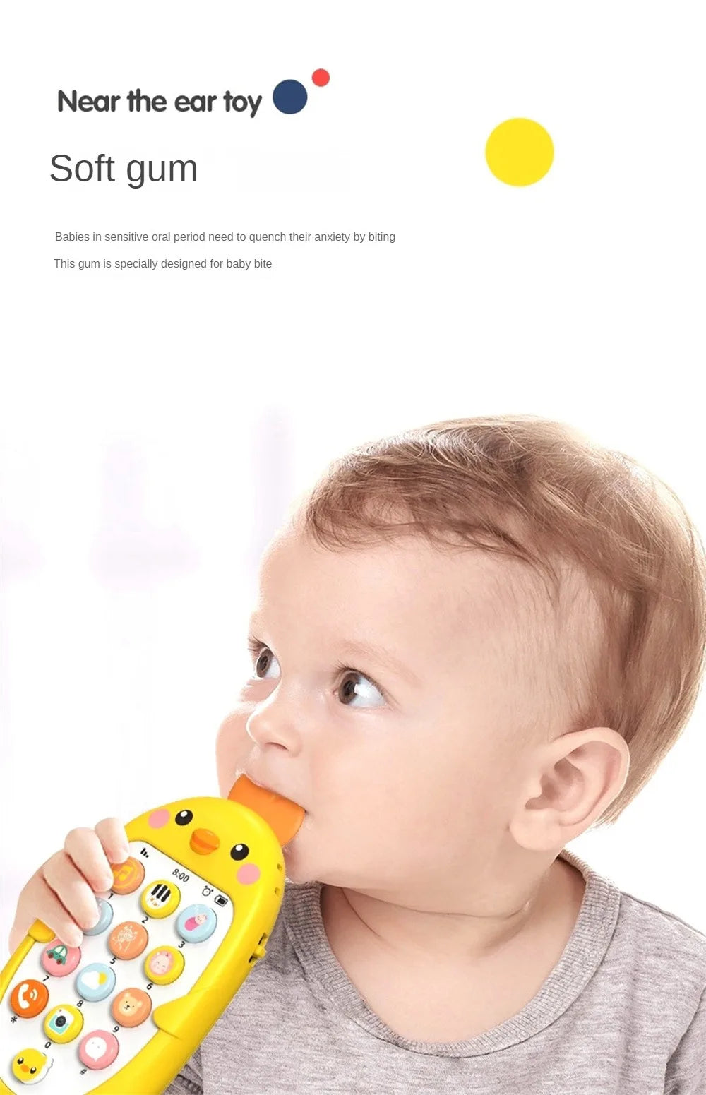 1/2PCS Baby Phone Toy Mobile Telephone Early Educational Learning Machine Kids Gifts Music Sound Machine Electronic Newborn Baby