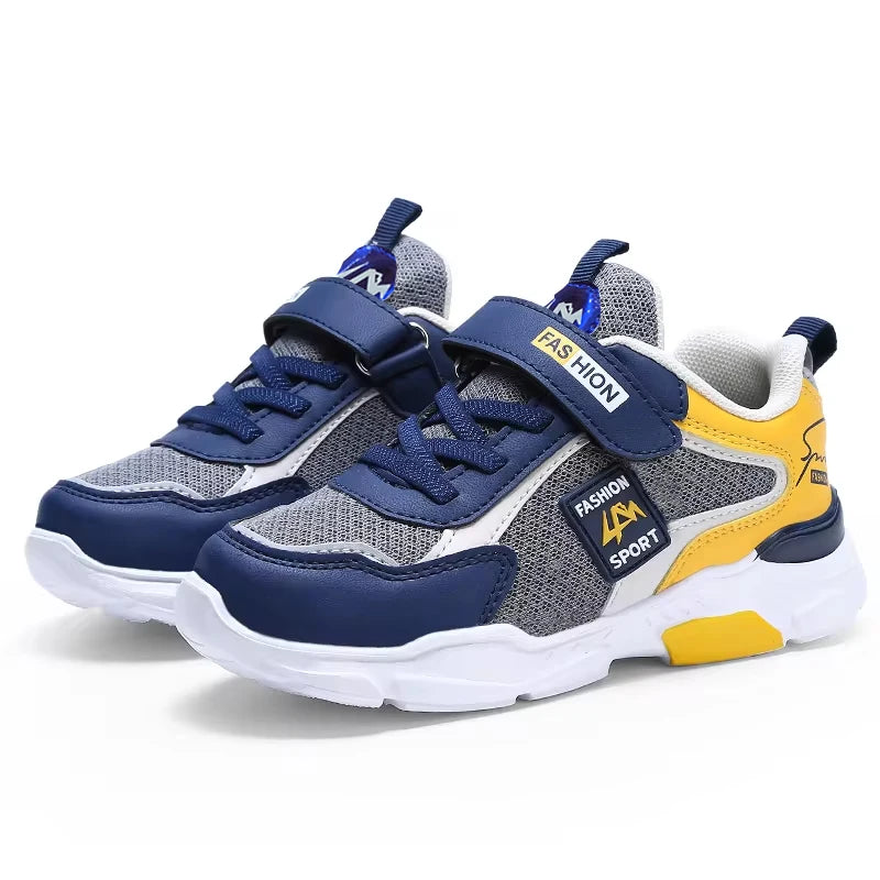 Children Sport Shoes Boys Fashion Mesh Breathable Casual Sneakers Lightweight Running Shoes Comfort