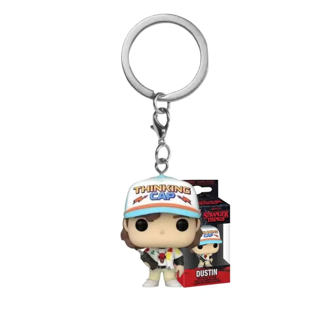 LLavero de bolsillo de Stranger Things, figuras de acción de Dustin Eleven, Freddy, Steve, Robin, Barb, Juguetes