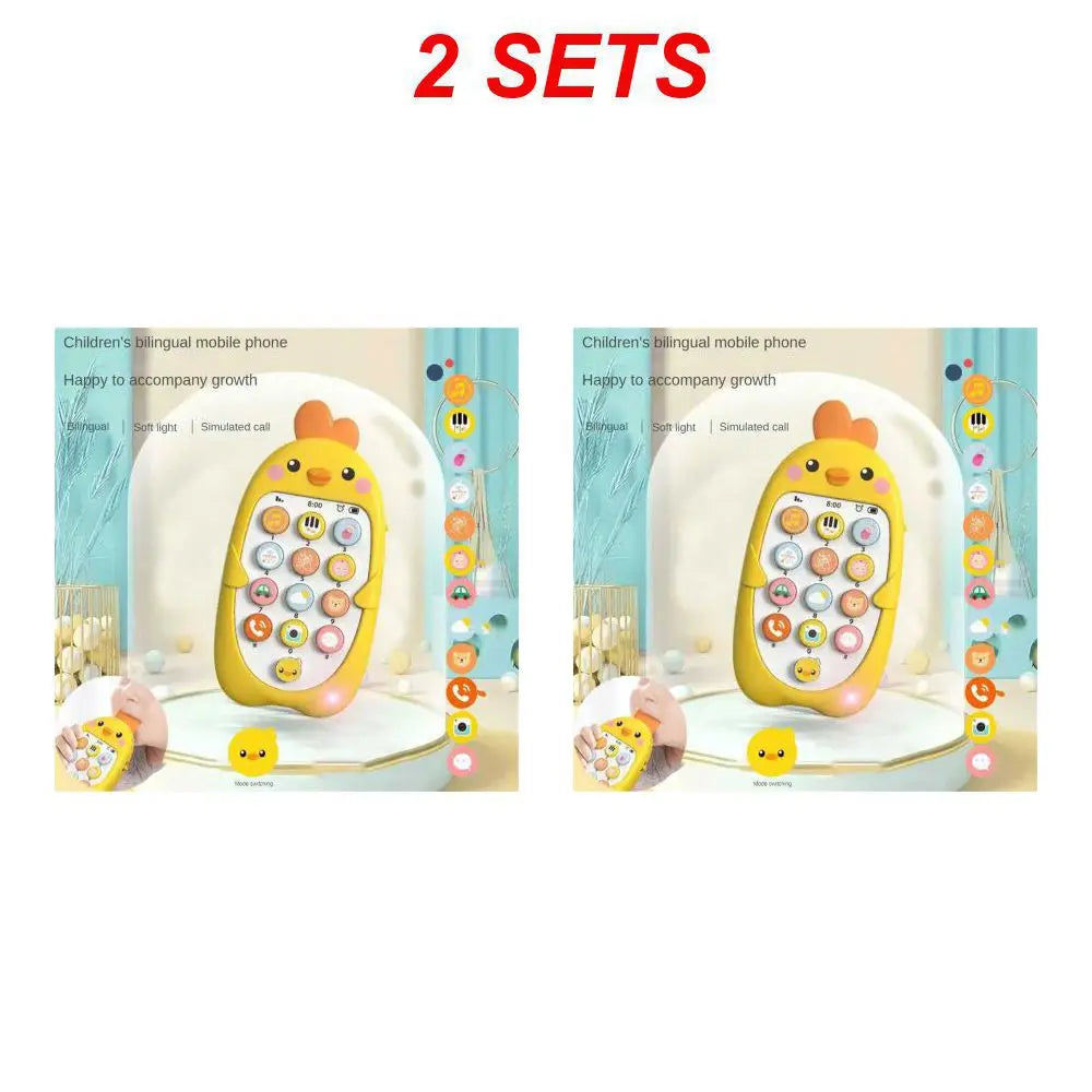 1/2PCS Baby Phone Toy Mobile Telephone Early Educational Learning Machine Kids Gifts Music Sound Machine Electronic Newborn Baby