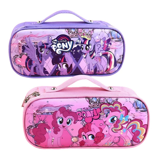 My Little Pony Twilight Sparkle Pinkie Pie Rainbow Dash Cartoon Cute Large Capacity Portable Stationery Box Password Pencil Box