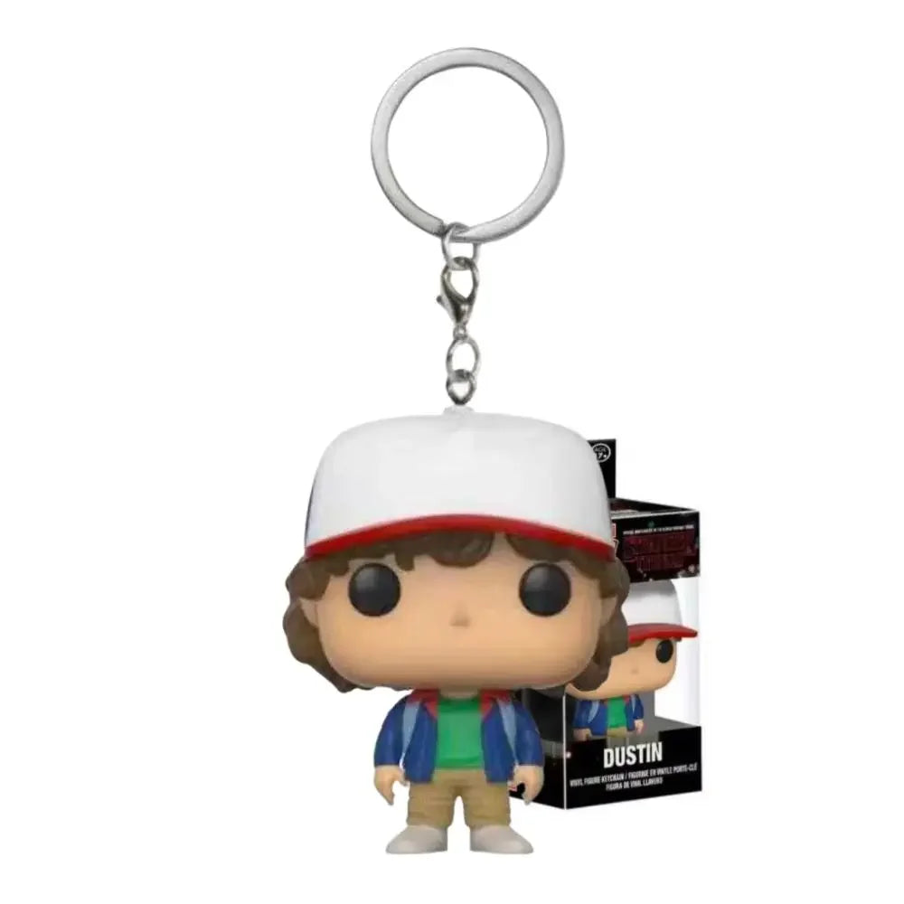 LLavero de bolsillo de Stranger Things, figuras de acción de Dustin Eleven, Freddy, Steve, Robin, Barb, Juguetes