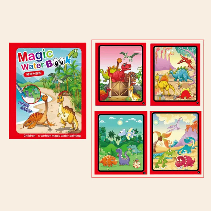 Kids Montessori Toys Reusable Coloring Book Magic Water Drawing Book Painting Drawing Toys Sensory Early Education Toys for Kids