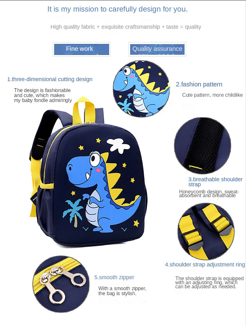2022 Cartoon Kids Backpacks Mini Kindergarten Schoolbag Plush Animal Backpack Children School Bags Girls Boy Waterproof Backpack
