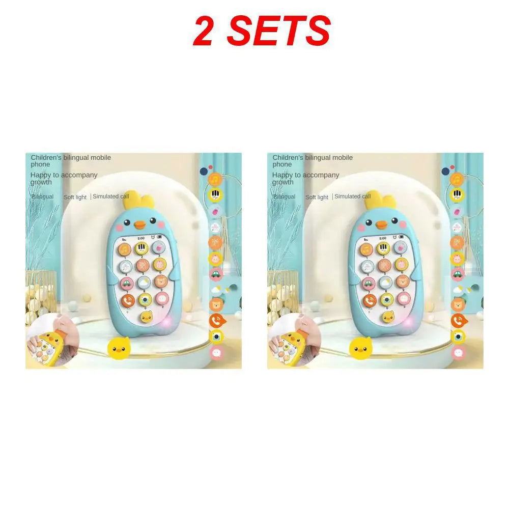 1/2PCS Baby Phone Toy Mobile Telephone Early Educational Learning Machine Kids Gifts Music Sound Machine Electronic Newborn Baby