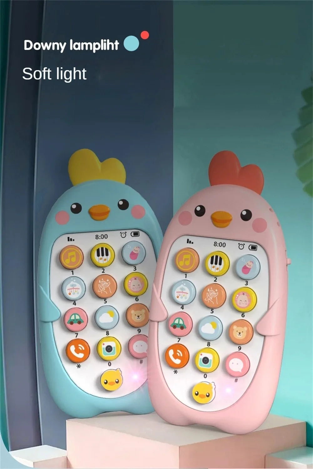 1/2PCS Baby Phone Toy Mobile Telephone Early Educational Learning Machine Kids Gifts Music Sound Machine Electronic Newborn Baby