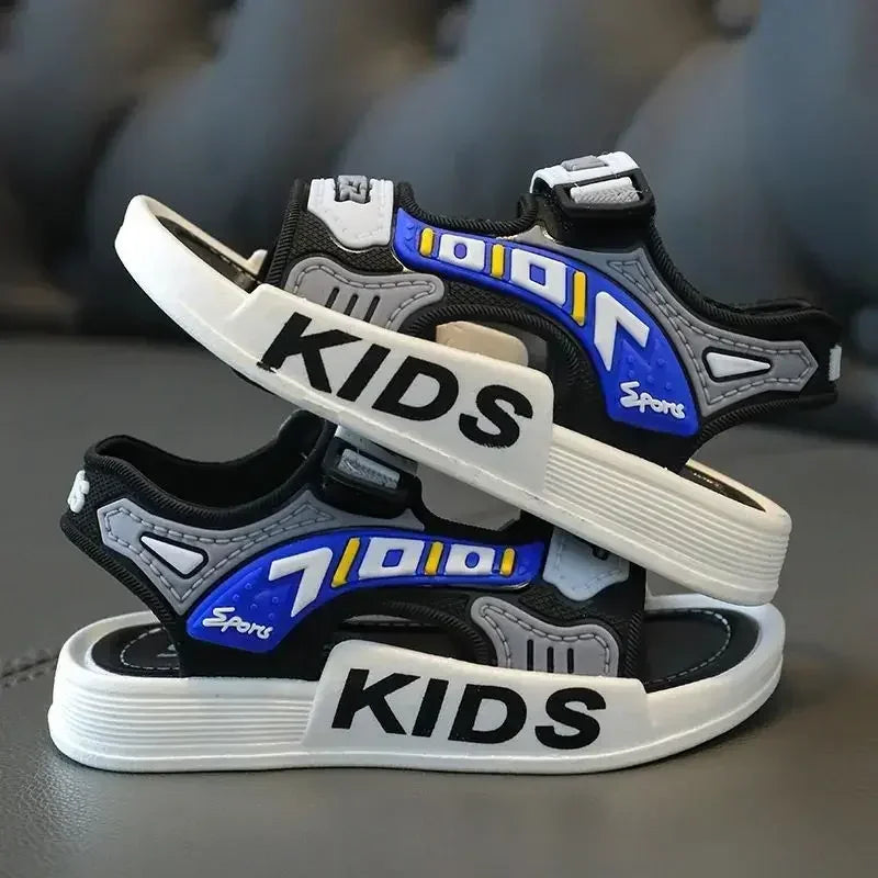 New Summer Children Sandal Boy Cute Cartoon Shoe Non Slip Kid Student Outdoor Beach Sandal for Non-slip Infant Baby Sports Shoes