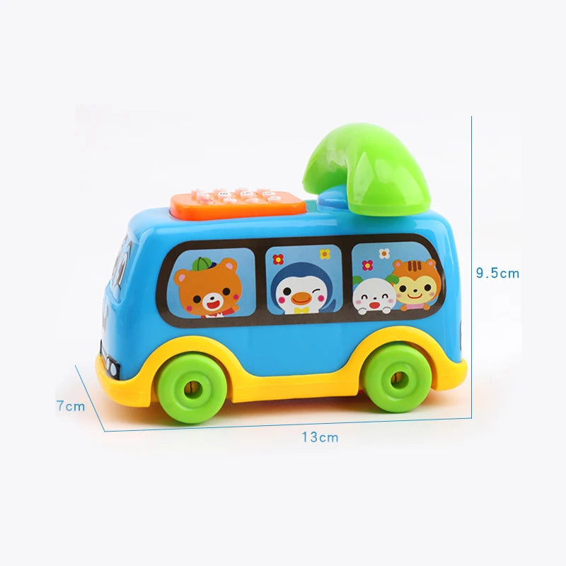 Cartoon Music Car Children's Singing Phone Car Toy Educational Early Education Machine Toy Christmas Thanksgiving Holiday Gift