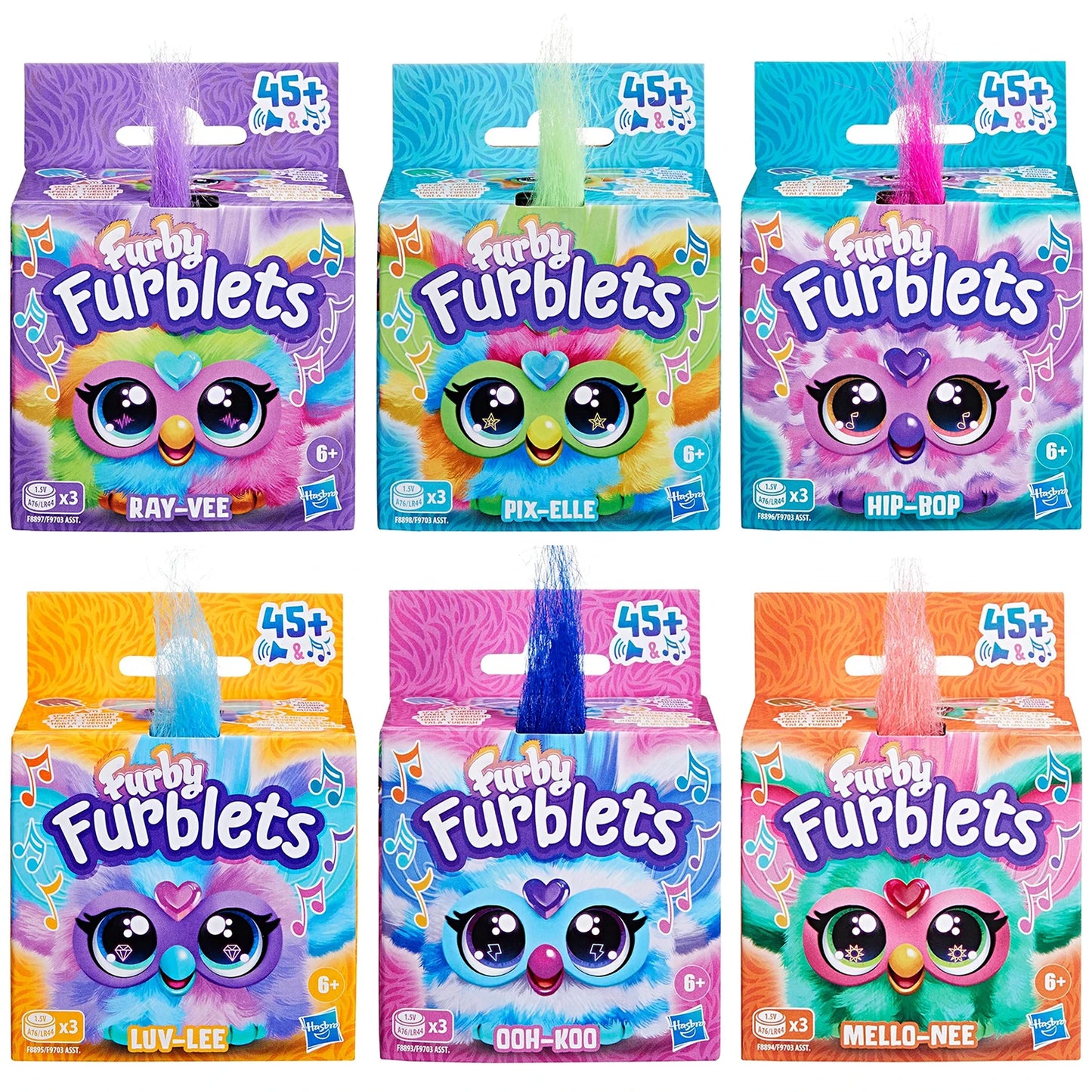 Hasbro Furby Furblets Mini Friend with Sounds & Music Collectible and Cute Electronic Children's Gril Gifts Boys