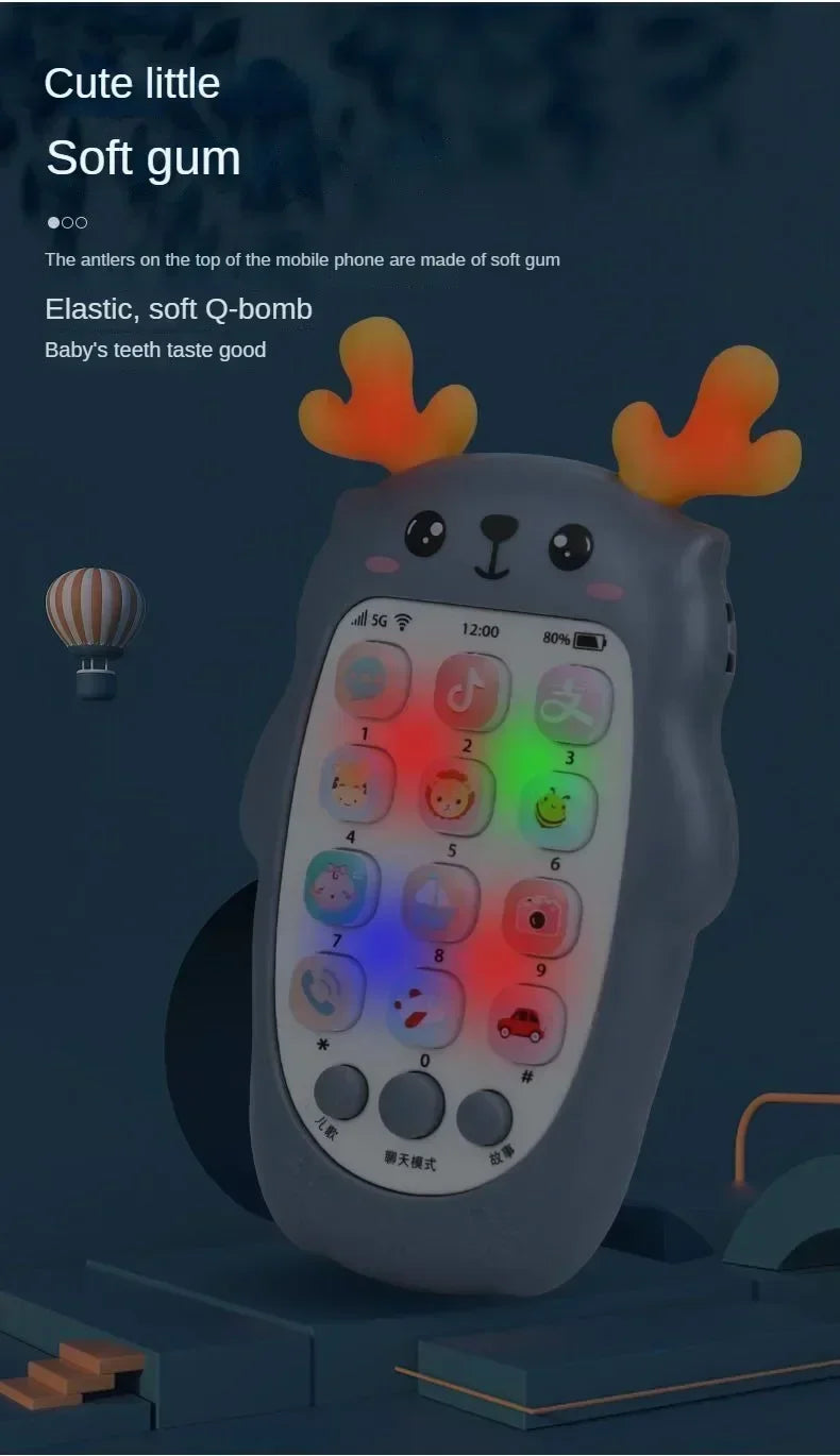 Baby Phone Toys Bilingual Telephone Teether Music Voice Toy Early Educational Learning Machine Electronic Children Gift Baby Toy