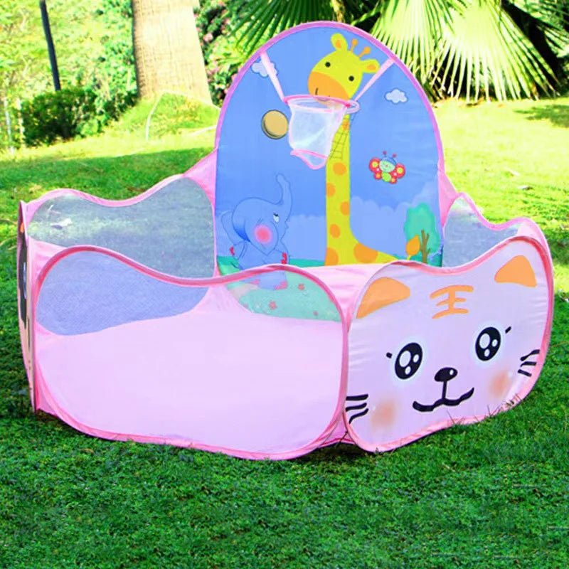 1.2M Portable Baby Pools Ball Pit Dry Pool Balls Cartoon Children's Pool Balls Outdoor Games Kids Playpen Ball Box Baby Pool