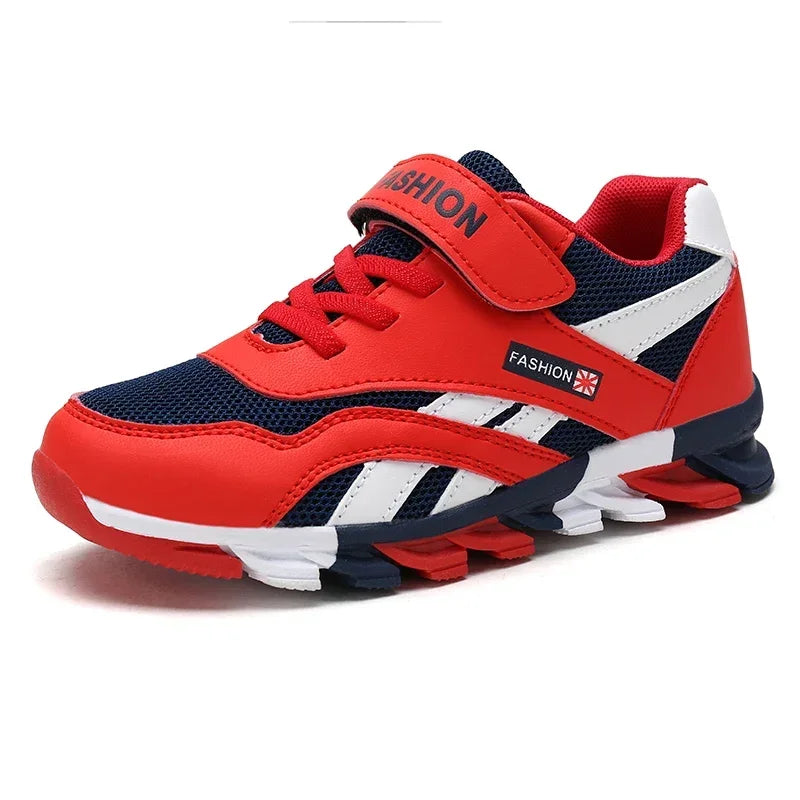 Childrens Running Shoes Trendy Luxury Design Casual Sneakers Mesh Breathable Sports Shoes Comfortable Tennis Shoes for Boys