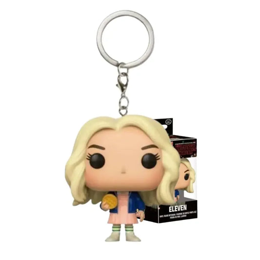LLavero de bolsillo de Stranger Things, figuras de acción de Dustin Eleven, Freddy, Steve, Robin, Barb, Juguetes