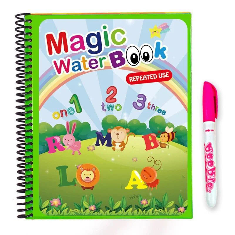 Kids Montessori Toys Reusable Coloring Book Magic Water Drawing Book Painting Drawing Toys Sensory Early Education Toys for Kids