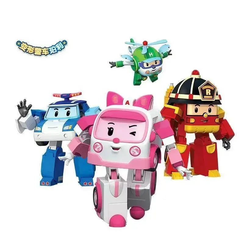 New Silverlit Robocar Korea Robot Kids Toys Transformation Anime Action Figure Poli Toys For Children Playmobil Juguetes