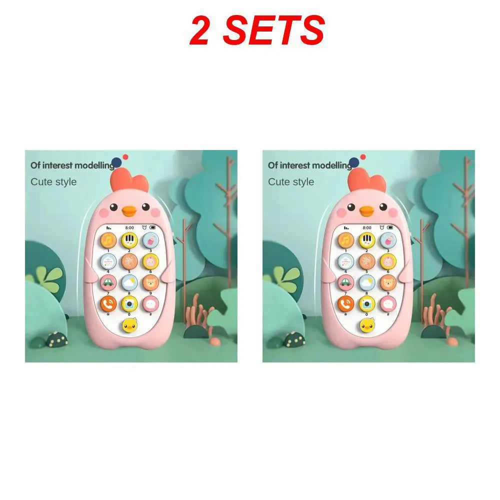 1/2PCS Baby Phone Toy Mobile Telephone Early Educational Learning Machine Kids Gifts Music Sound Machine Electronic Newborn Baby