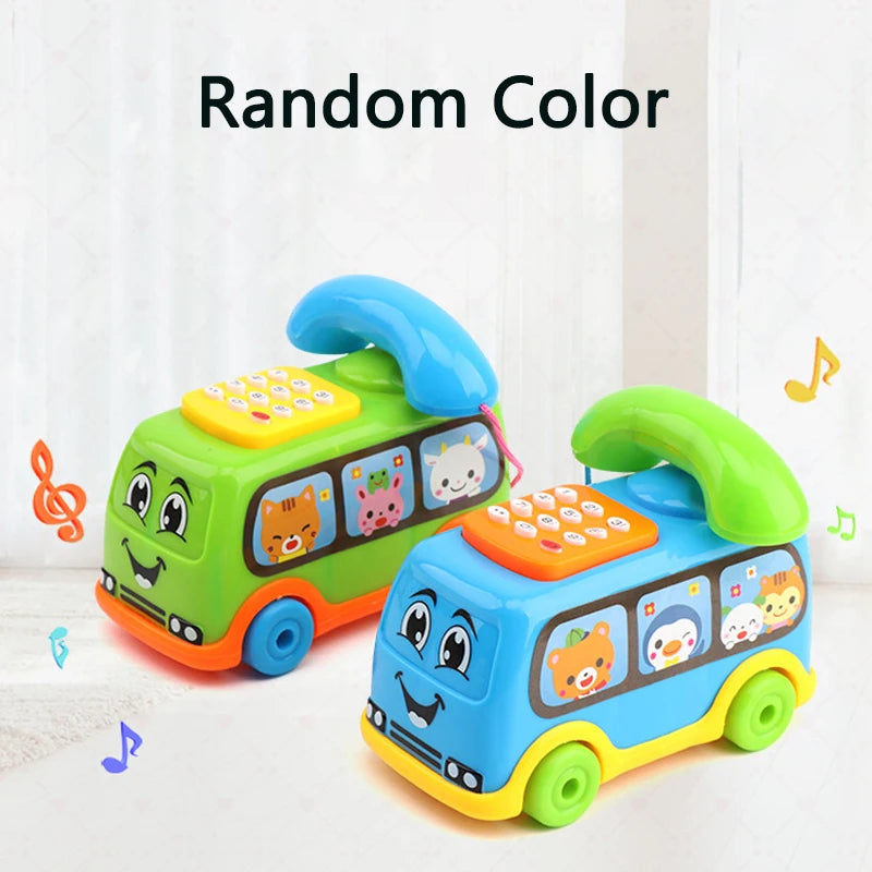 Cartoon Music Car Children's Singing Phone Car Toy Educational Early Education Machine Toy Christmas Thanksgiving Holiday Gift