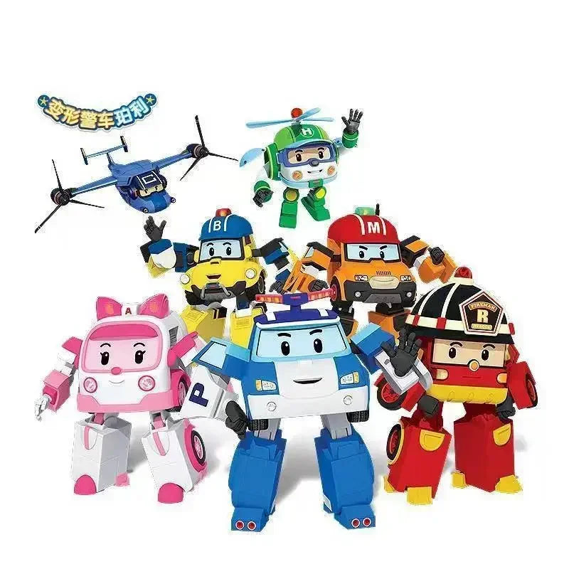New Silverlit Robocar Korea Robot Kids Toys Transformation Anime Action Figure Poli Toys For Children Playmobil Juguetes
