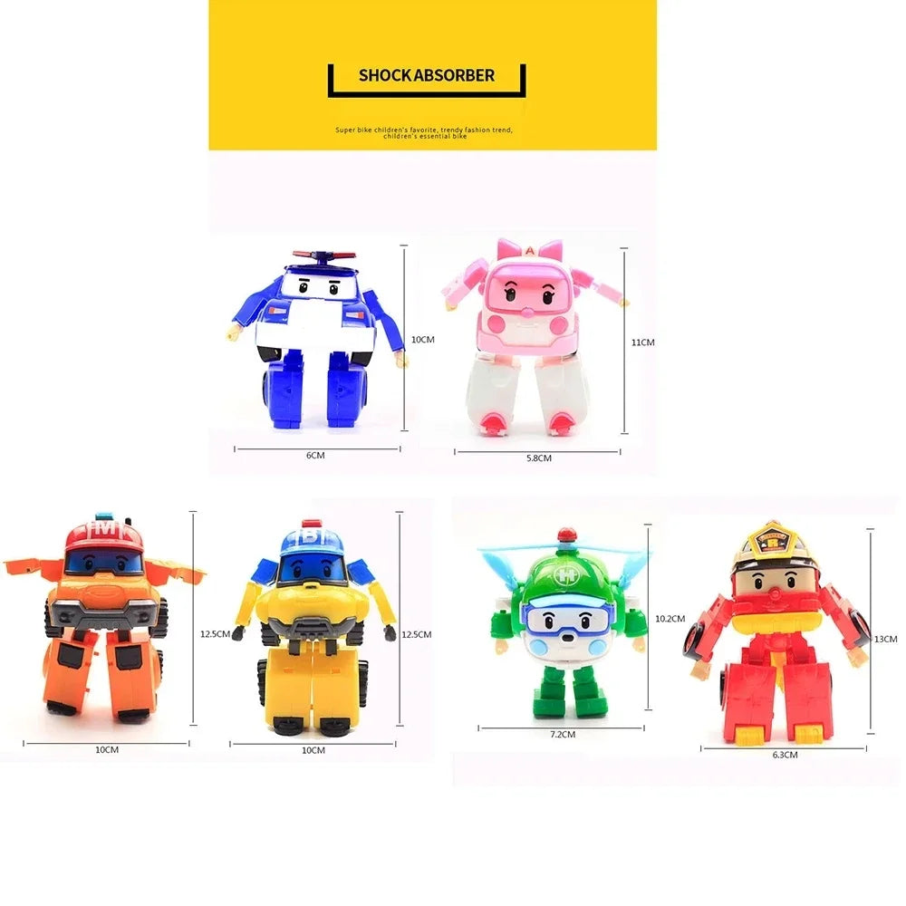 New Silverlit Robocar Korea Robot Kids Toys Transformation Anime Action Figure Poli Toys For Children Playmobil Juguetes