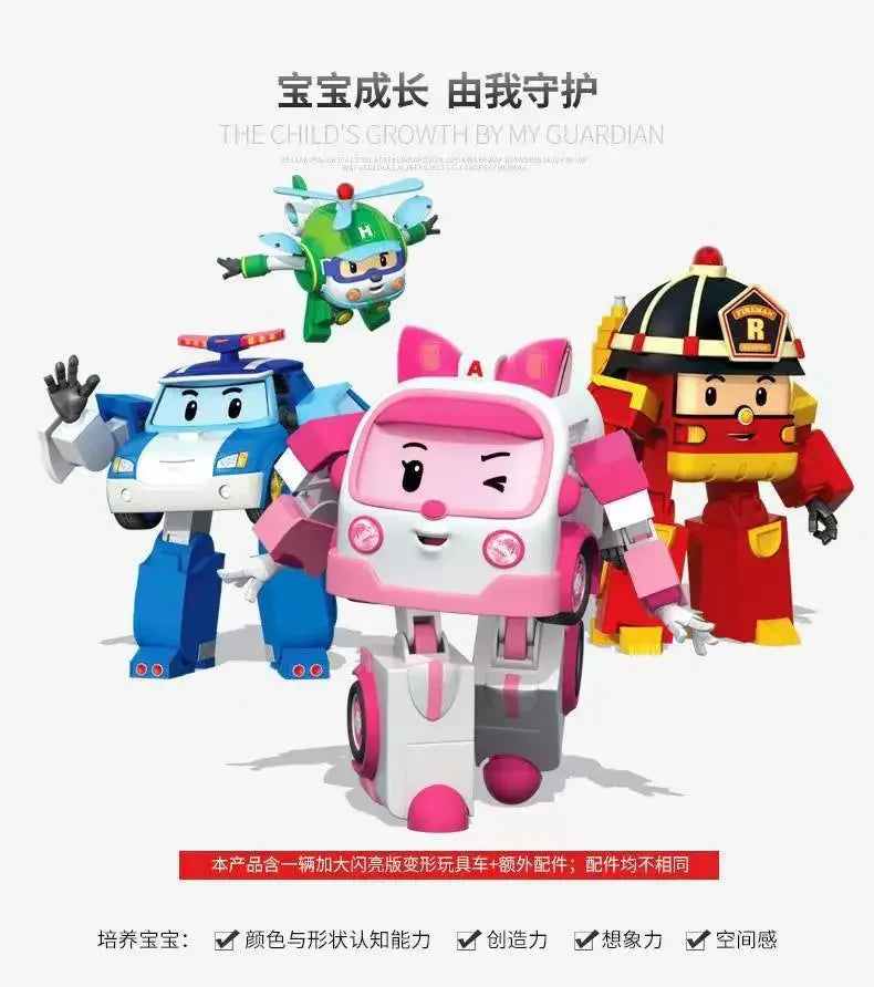 New Silverlit Robocar Korea Robot Kids Toys Transformation Anime Action Figure Poli Toys For Children Playmobil Juguetes