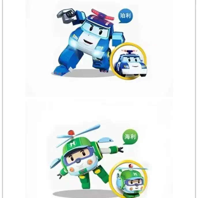 New Silverlit Robocar Korea Robot Kids Toys Transformation Anime Action Figure Poli Toys For Children Playmobil Juguetes