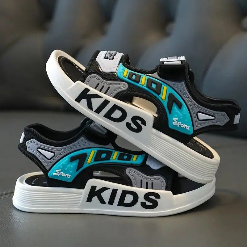 New Summer Children Sandal Boy Cute Cartoon Shoe Non Slip Kid Student Outdoor Beach Sandal for Non-slip Infant Baby Sports Shoes