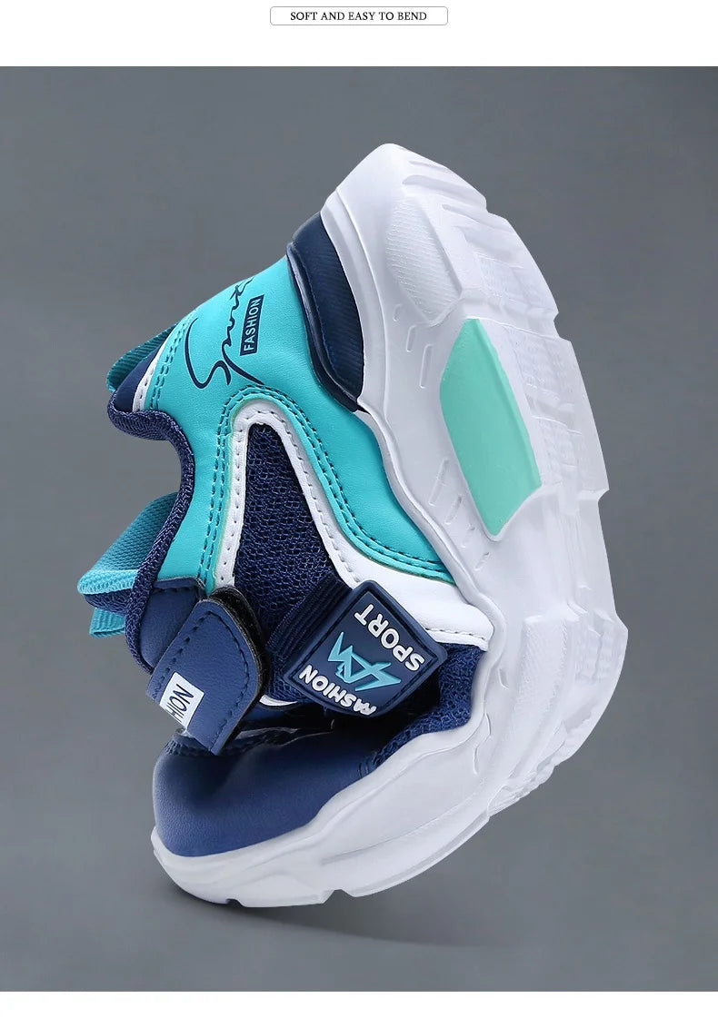 Children Sport Shoes Boys Fashion Mesh Breathable Casual Sneakers Lightweight Running Shoes Comfort