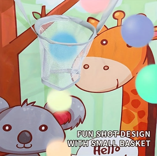 [Foldable Jungle Play Ball Tent] Large Foldable Sloth & Giraffe Jungle Play Ball Tent Pool - Durable Polyester & Steel Frame, Light Green with Colorful Balls - Ideal for Indoor/Outdoor Playgrounds